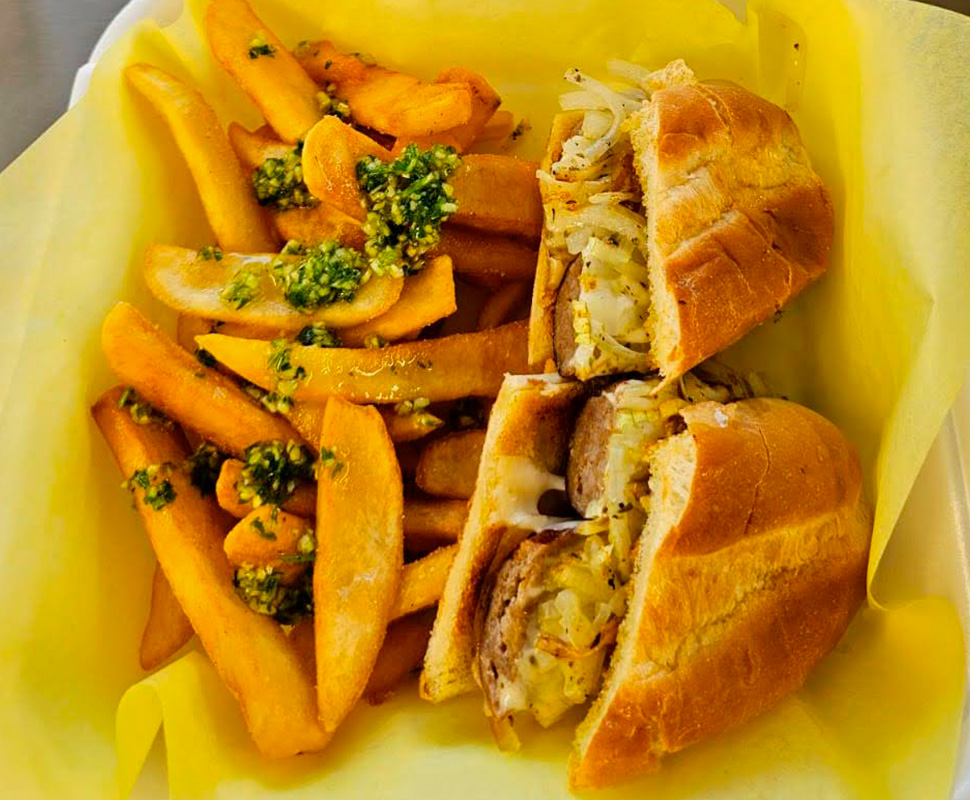 Choripan sandwich